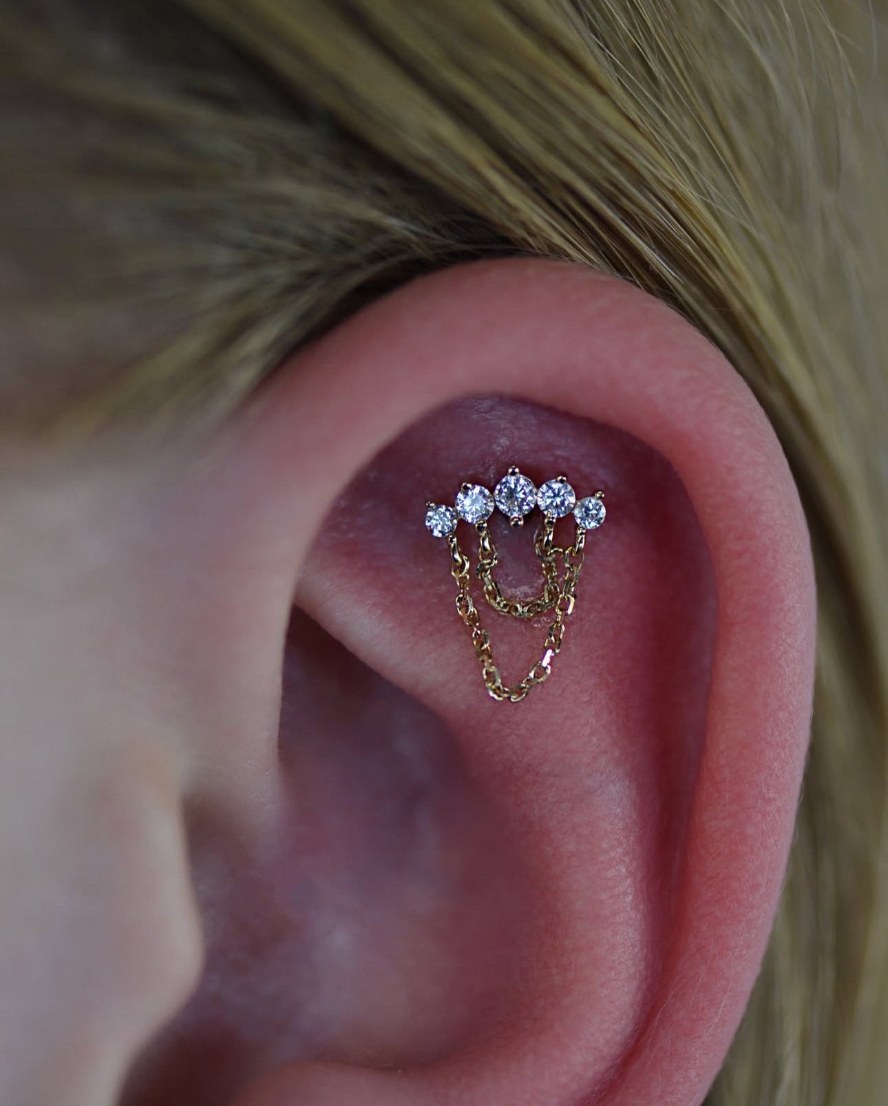 Flat Helix Piercing