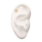 14KT YELLOW GOLD THREADLESS HEART BEADS TOP