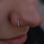 TITANIUM PAVE MICROTHIN HOOP