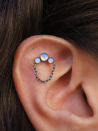 TITANIUM OPAL TRIO & CHAIN TOP