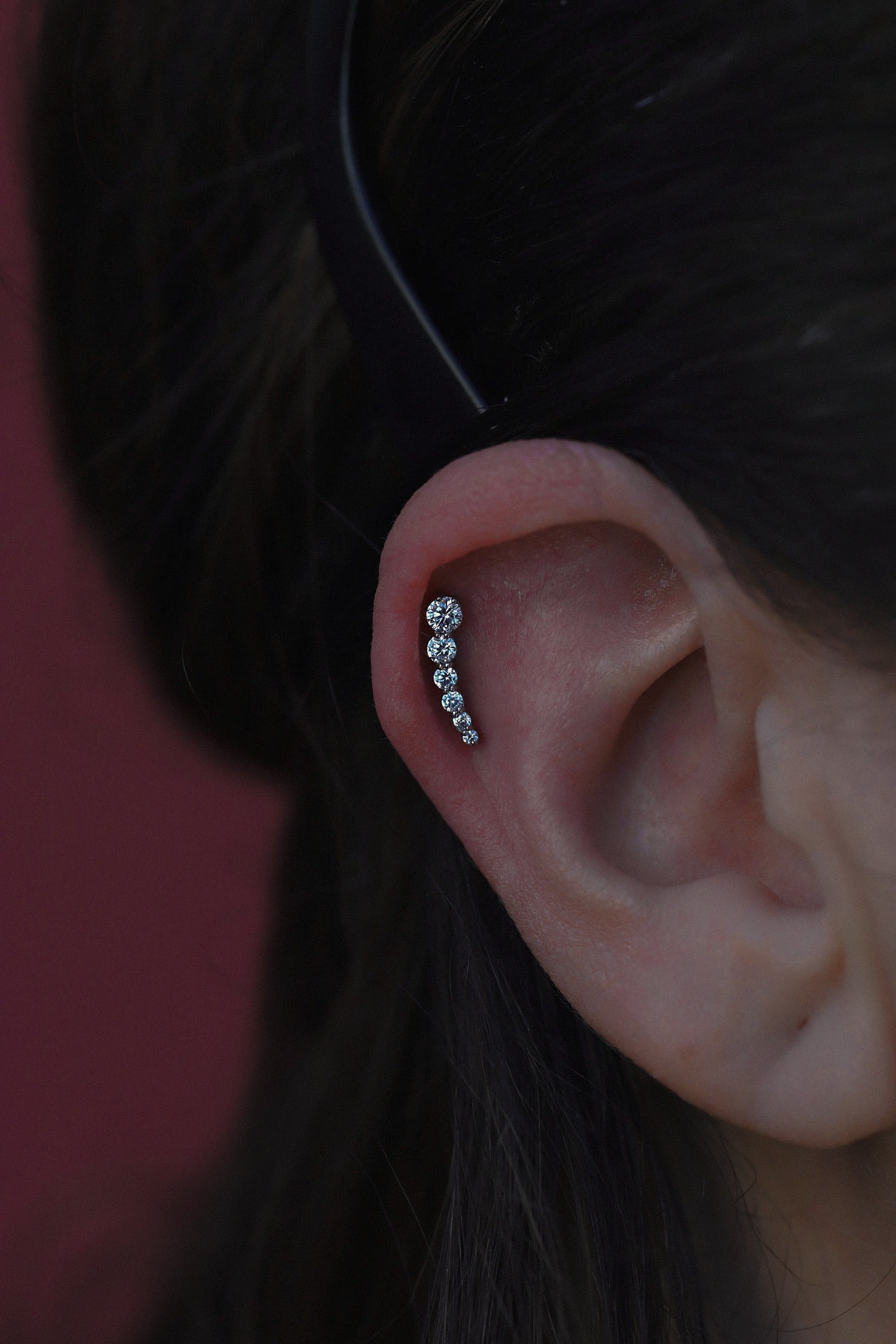 SILVER 6-GEMS ROUND ZIRCON CLUSTER