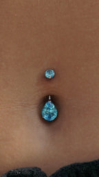 NAVEL TEARDROP ZIRCON JEWEL
