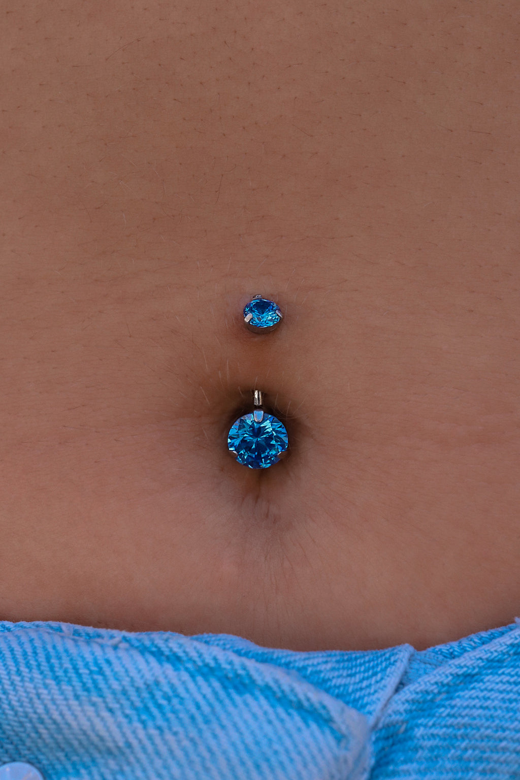 NAVEL BIG ROUND ZIRCON JEWEL