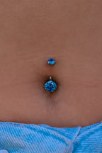 NAVEL BIG ROUND ZIRCON JEWEL