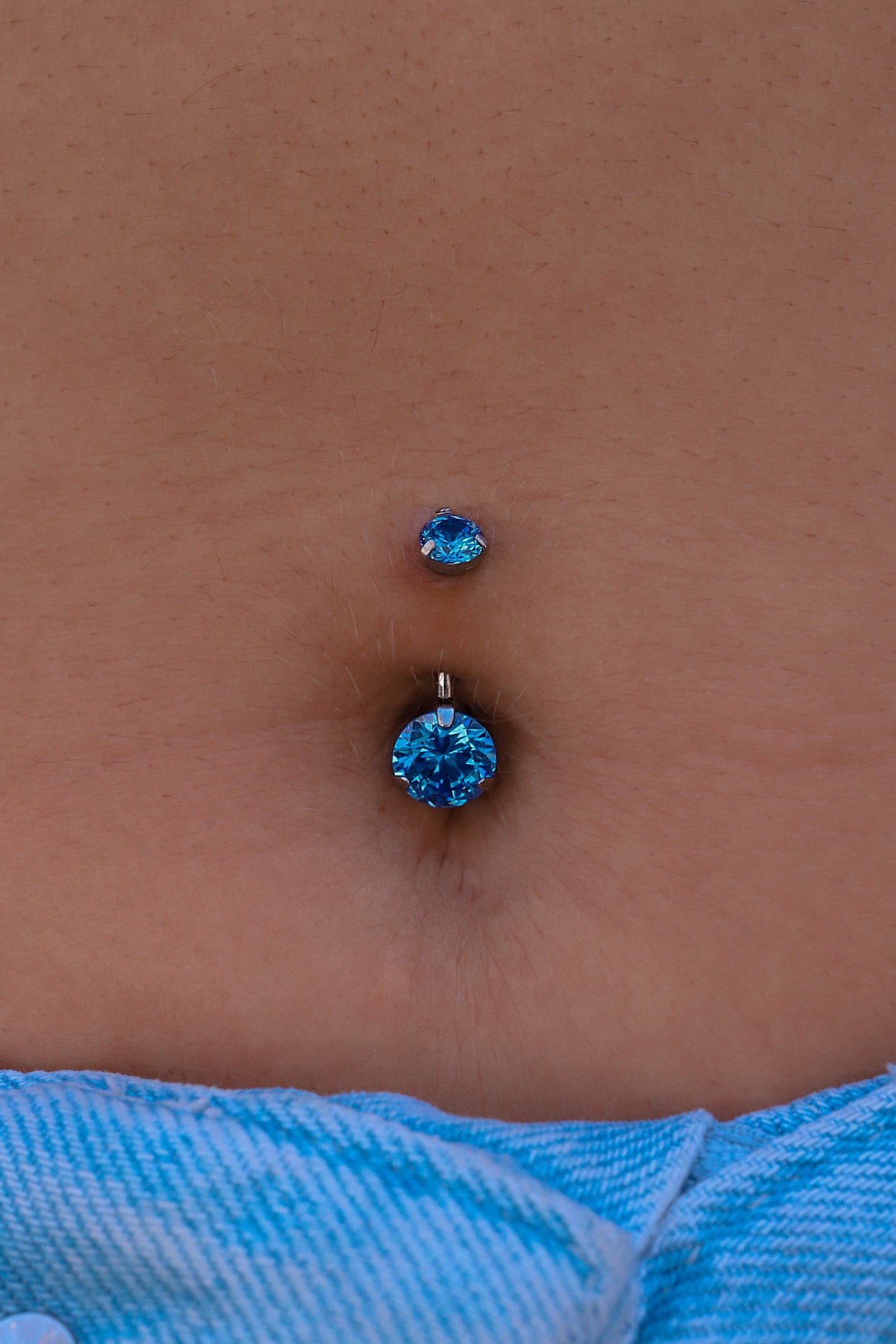 NAVEL BIG ROUND ZIRCON JEWEL