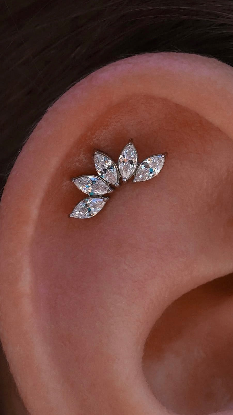 TITANIUM 5-LEAF CLUSTER TOP