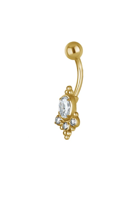 GOLD BANANABELL NAVEL JEWEL