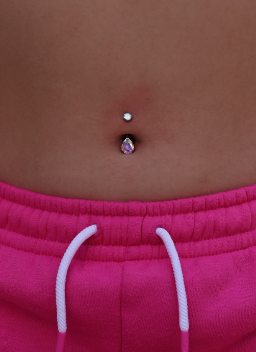 NAVEL TEARDROP ZIRCON JEWEL