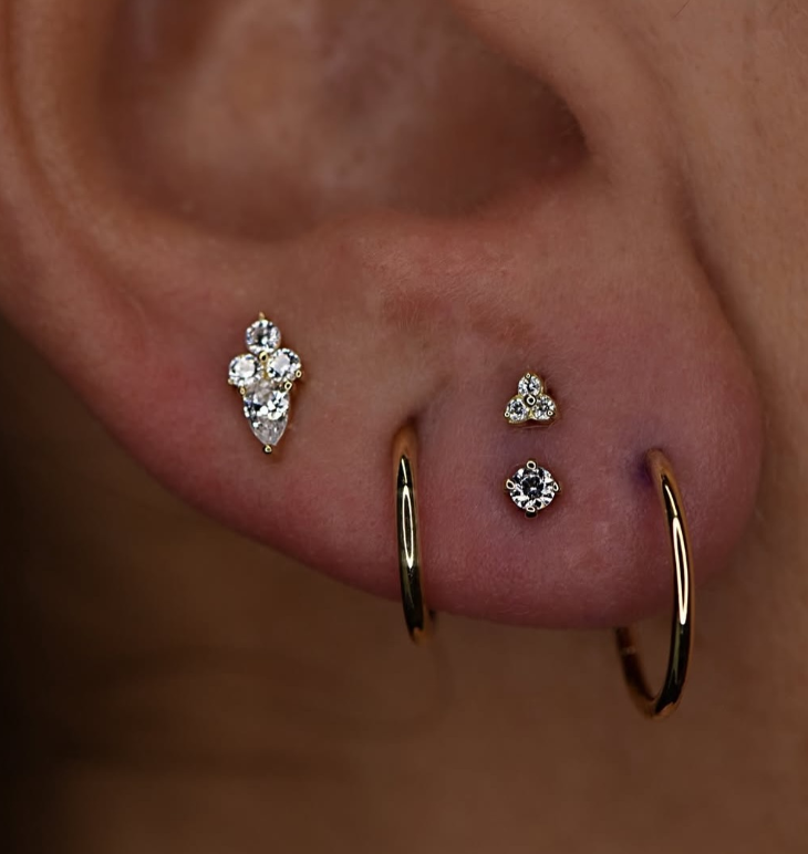 14K GOLD TORCH TOP