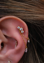 GOLD PVD DOUBLE CHAIN WITH CHARMS