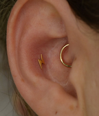 GOLD PVD SIMPLE HOOP