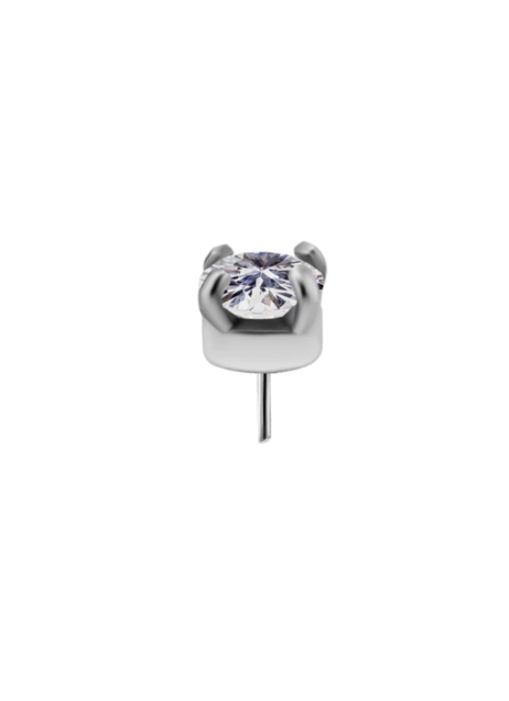 TITANIUM CLASSIC THREADLESS ZIRCON TOP 3MM