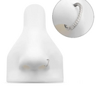 TITANIUM 3-ROW PAVE GEM HINGED SEGMENT CLICKER