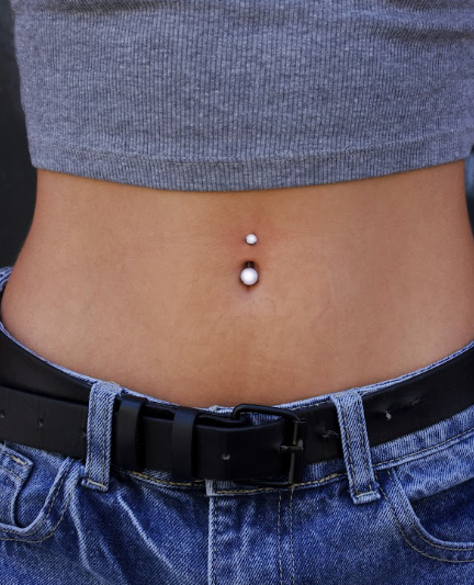NAVEL OPAL ROUND STONE JEWEL