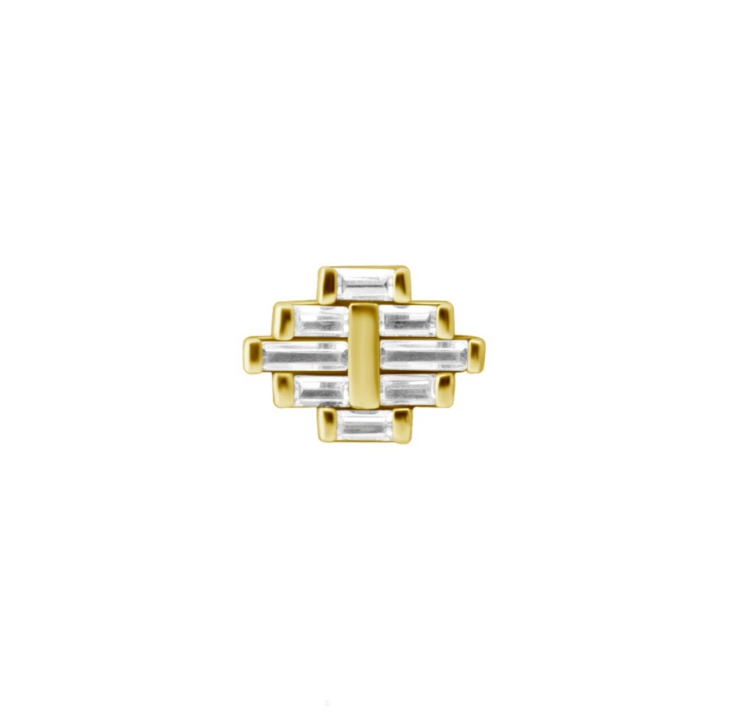 GOLD GEOMETRIC TOP