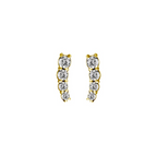 GOLD 4-GEMS ROUND ZIRCON CLUSTER