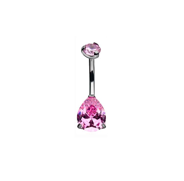 NAVEL TEARDROP PINK