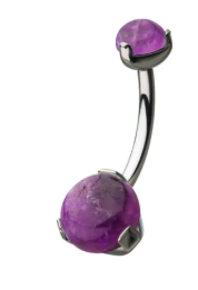 NAVEL PURPLE OPAL ROUND STONE