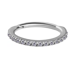 TITANIUM PAVE MICROTHIN HOOP