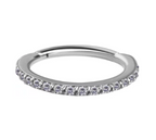 TITANIUM PAVE MICROTHIN HOOP