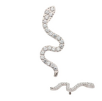 TITANIUM SILVER PAVE SNAKE TOP