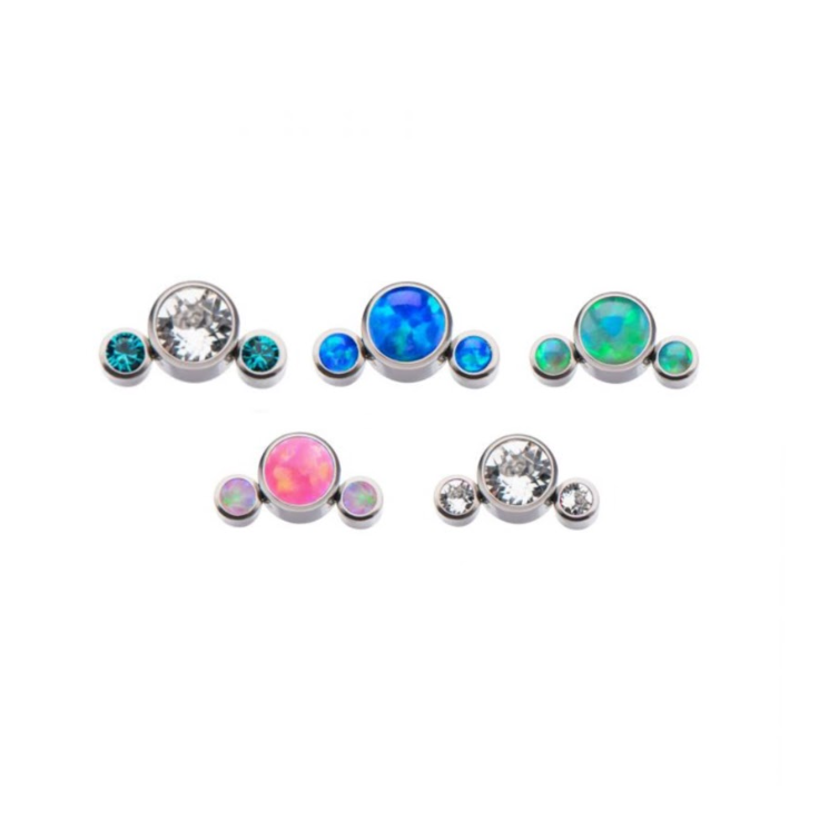 TITANIUM OPAL ZIRCON TRIO TOP