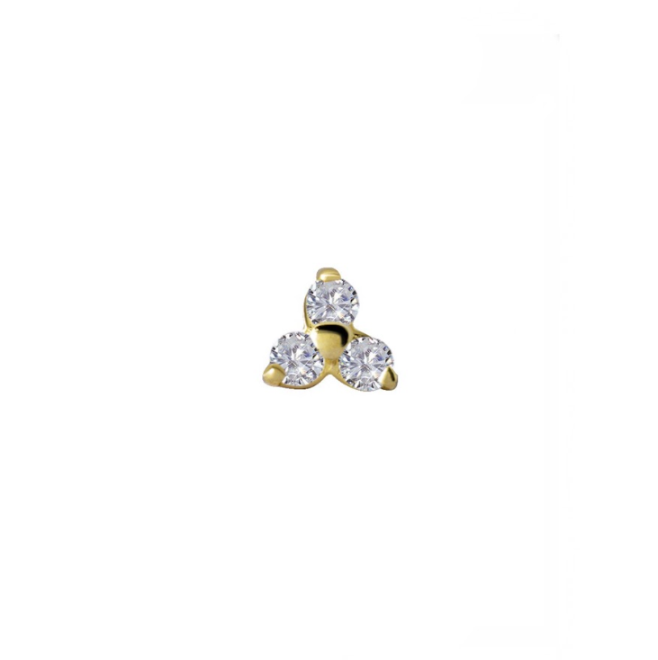 18K GOLD TRINITY 3.0MM