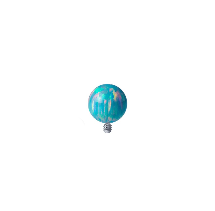 BLUE OPAL BEAD 4.0MM