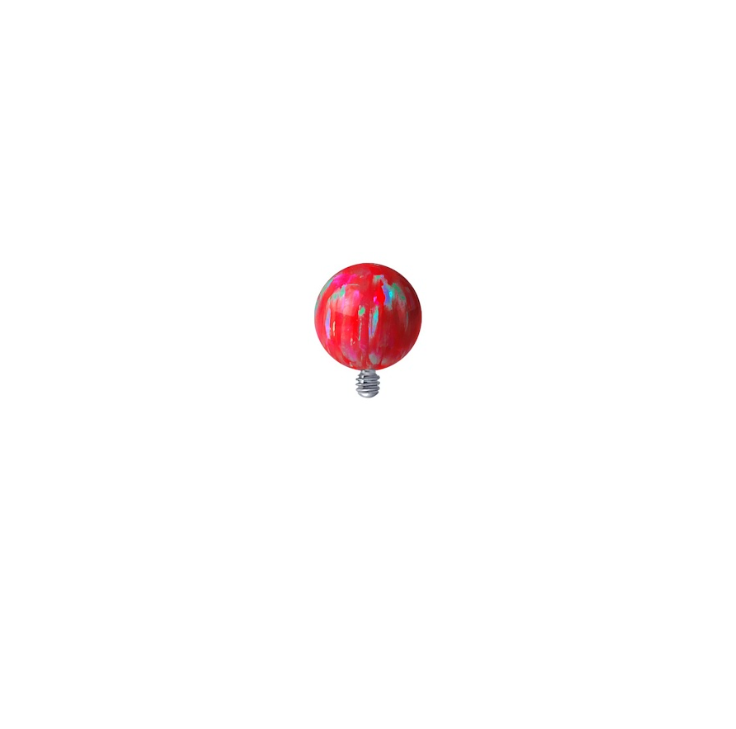 RED OPAL BEAD 4.0MM