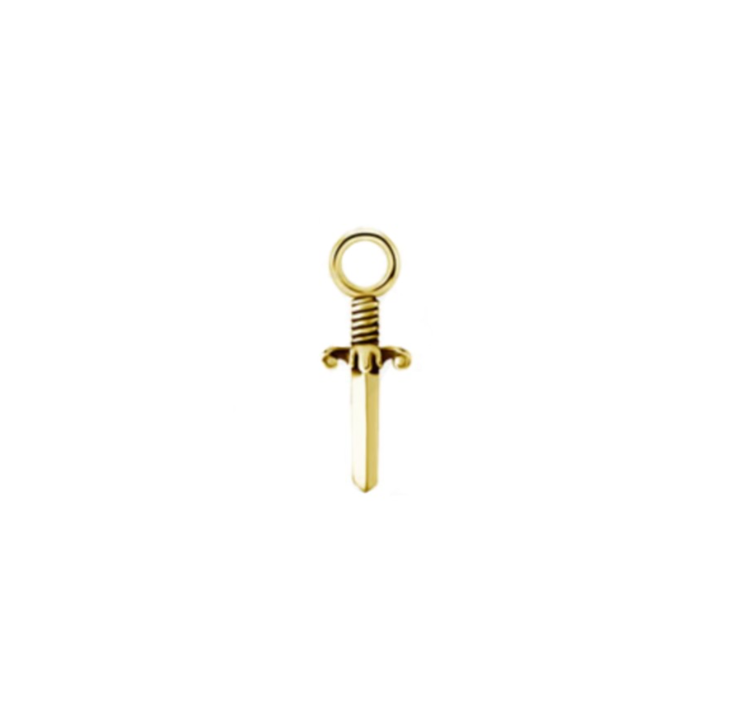 GOLD DAGGER CHARM