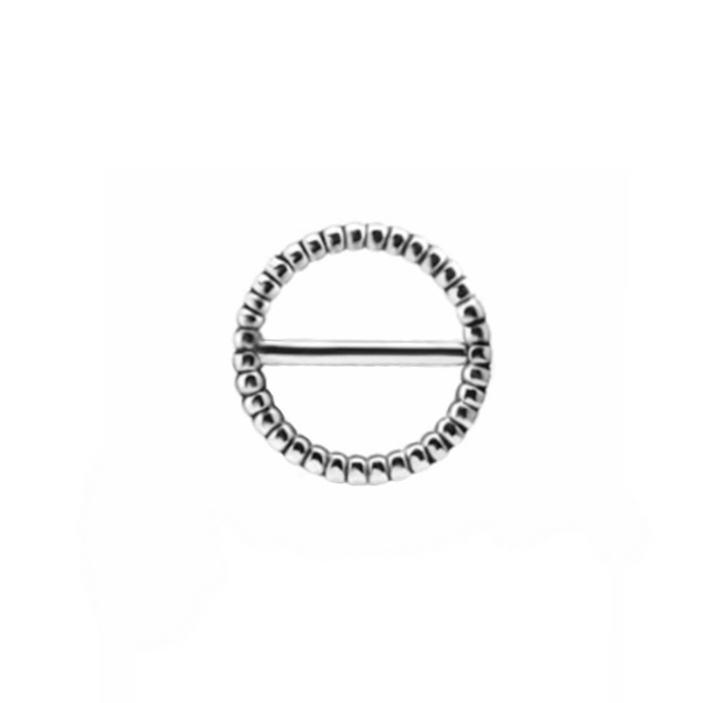 STUDDED CRESCENT NIPPLE BARBELL