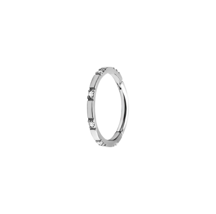 CRYSTAL STUDDED HOOP