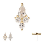 14K GOLD TORCH TOP