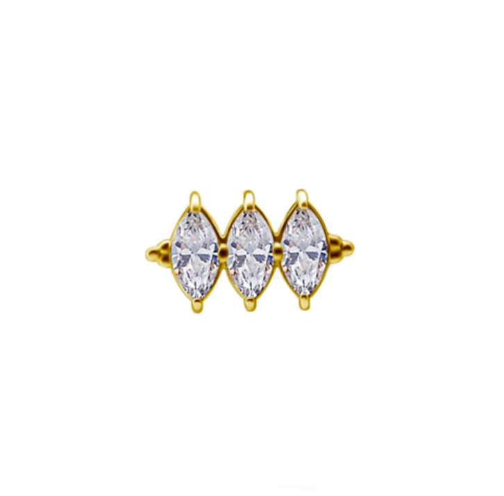 18K TRIPLE CLUSTER TOP