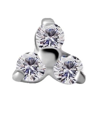 18KT WHITEGOLD TRINITY TOP 3.0MM