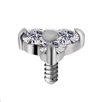 18KT WHITEGOLD TRINITY TOP 3.0MM