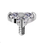 18KT WHITEGOLD TRINITY TOP 3.0MM
