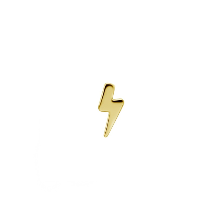 GOLD PVD LIGHTNING BOLT