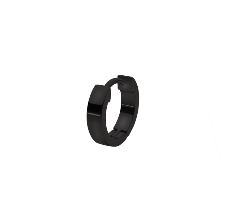 BLACK HINGED HOOP