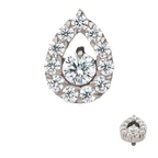 TITANIUM ZIRCON TEARDROP
