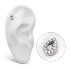 TITANIUM ZIRCON TEARDROP