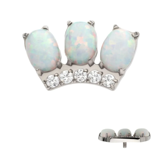 TITANIUM OPAL & ZIRCON CROWN TOP
