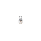TITANIUM PEARL & ZIRCONS CHARM