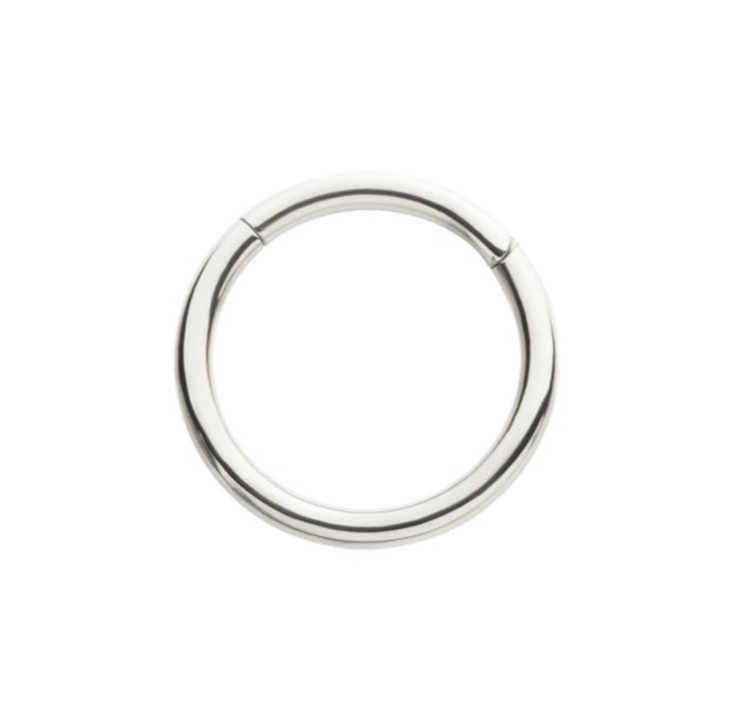 TITANIUM SIMPLE SILVER HOOP