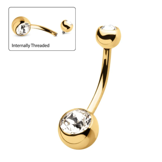 GOLD PVD NAVEL SIMPLE JEWEL