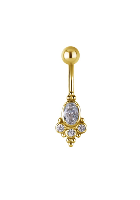 GOLD BANANABELL NAVEL JEWEL