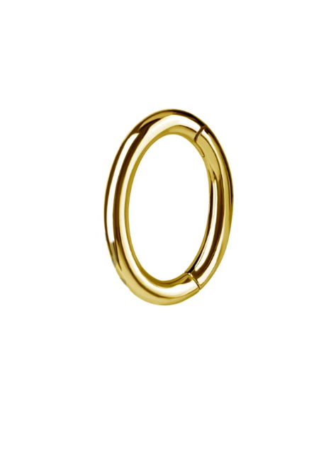 TITANIUM SIMPLE GOLD HOOP FOR NAVEL