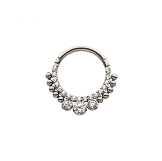 TITANIUM 3-ZIRCON DAITH & SEPTUM HOOP