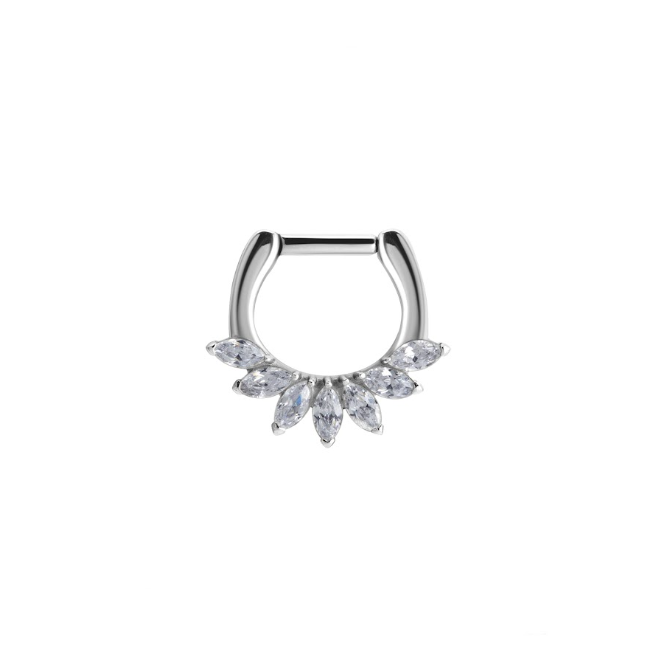 MARQUISE ZIRCON CLICKER RING