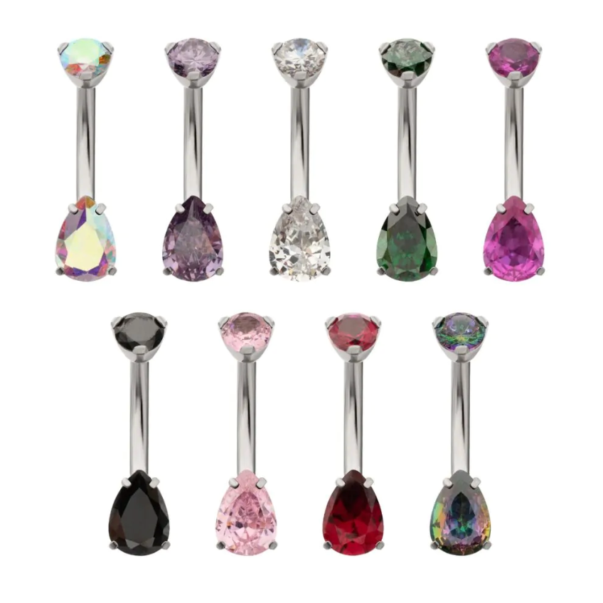 NAVEL SMALL TEARDROP JEWEL
